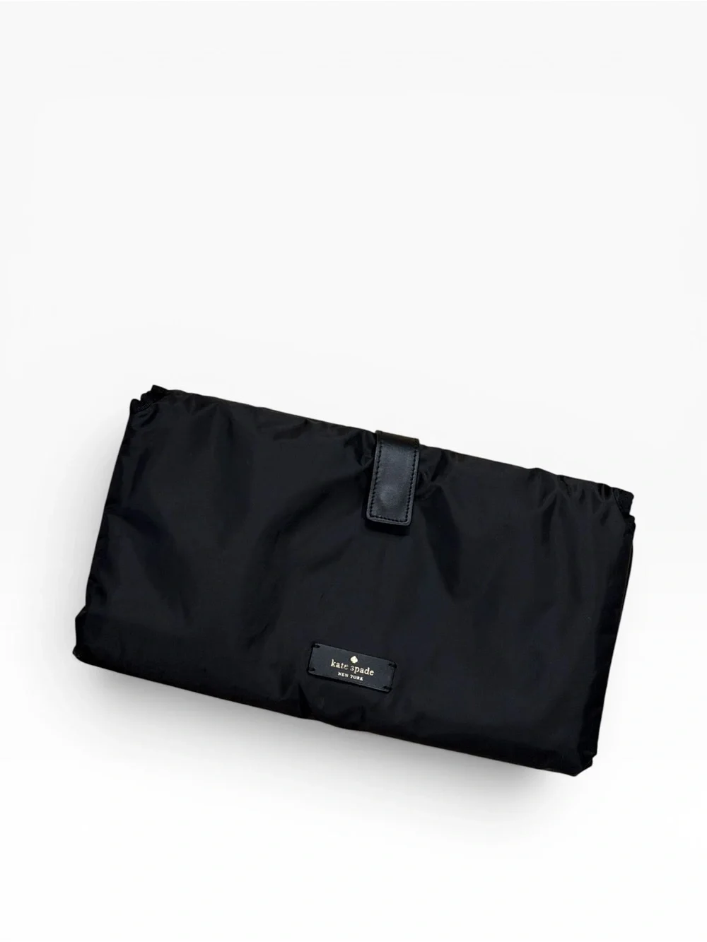 Kate Spade Jae Black Nylon Baby Diaper Bag Tote with Changing Pad